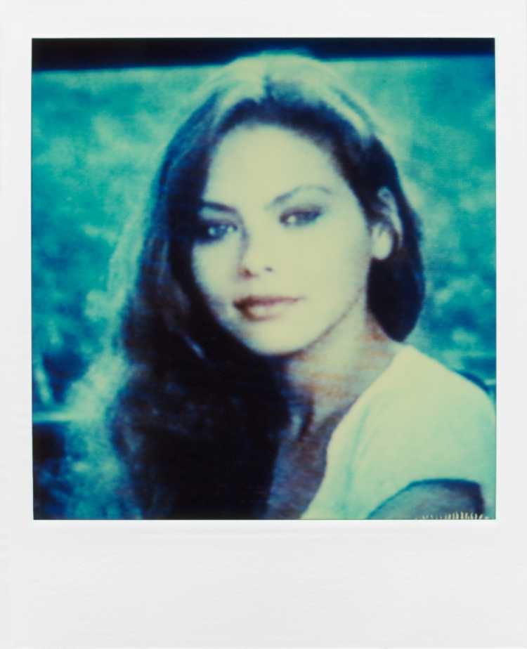 »Ornella Muti«, aus der Serie »TV-Porträt«, Polaroid SX-70, Foto © Friedhelm Denkeler 1987