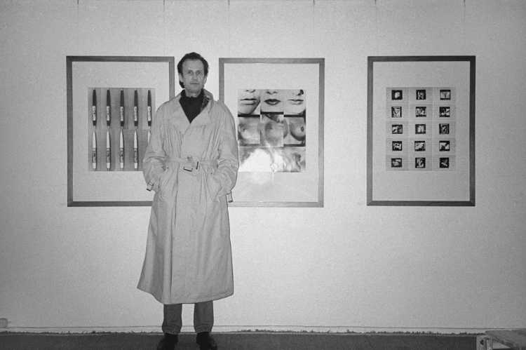 Während der Ausstellung »Scheinkram« in der Fotogalerie im Wedding, Foto © Friedhelm Denkeler 1986