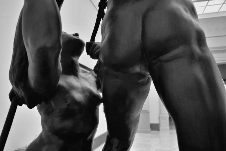 »Venus und Adonis von hintern«, Bode-Museum, Berlin, aus dem Portfolio »Schwarzbuch – Im eigenen Auftrag«, Foto © Friedhelm Denkeler 2018