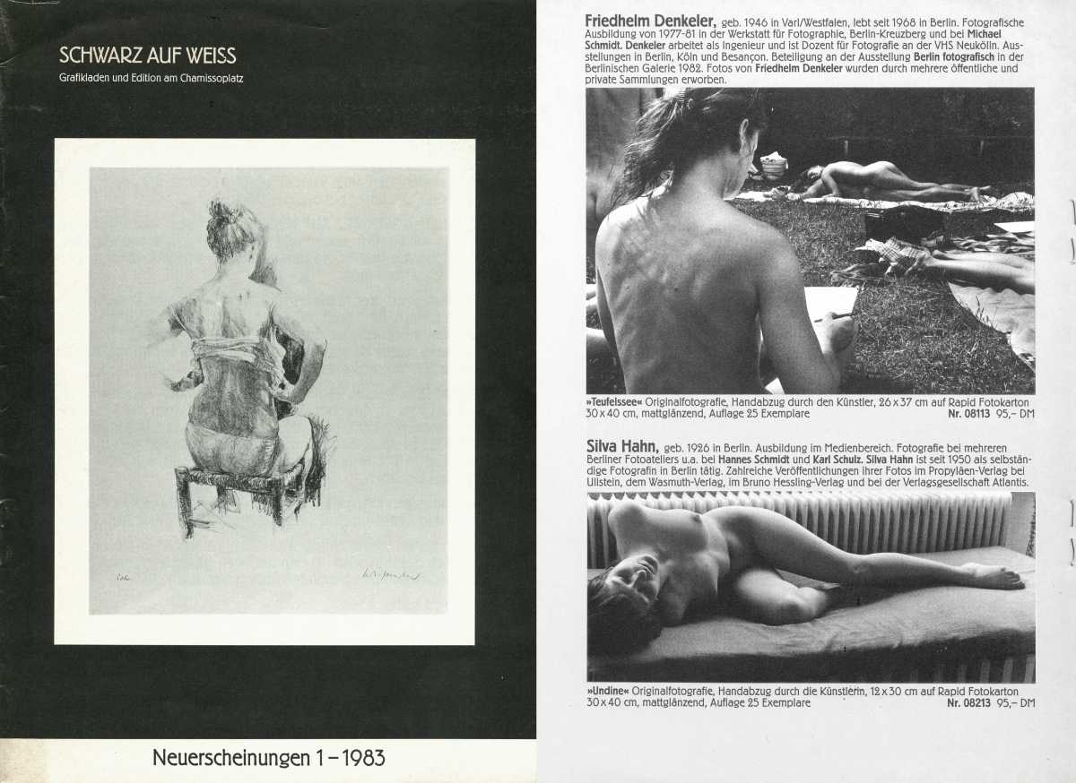 »Schwarz auf Weiß – Grafikladen und Edition am Chamissoplatz« (Fred Lothar Klein), Neuerscheinungen 1 – 1983