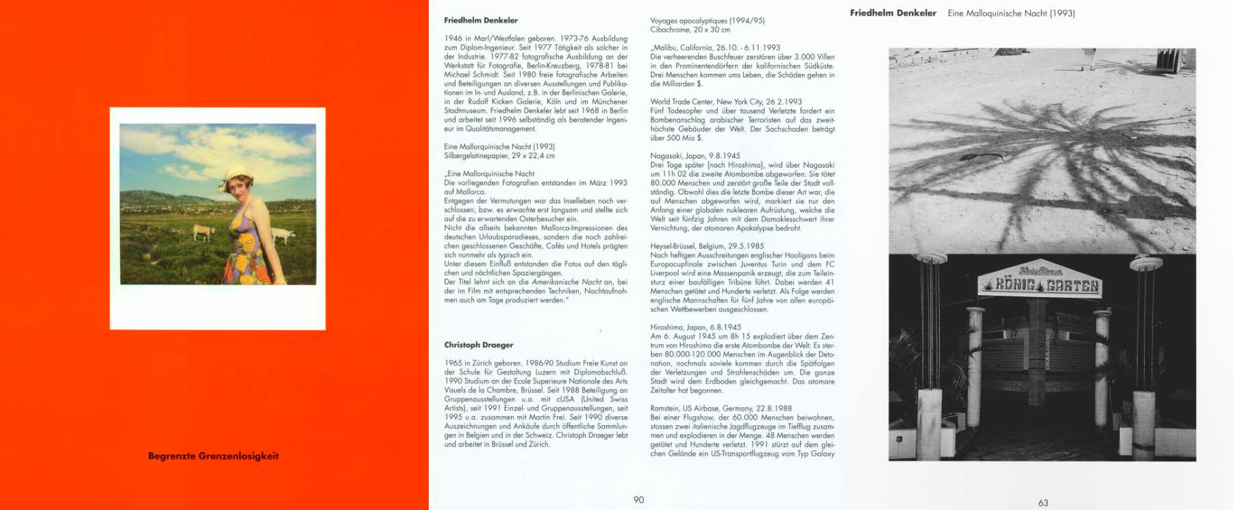 Katalog »Begrenzte Grenzenlosigkeit – Bilderreise«, NGBK, Berlin 1996