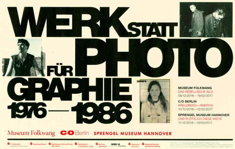 Zur Ausstellung »Werkstatt für Photograhie 1976-1986« bei C/O Berlin, Anzeige im »Art-Magazin",12/2016