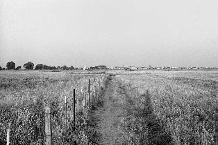 »An der Kirche ›Igreja da Ermida‹ in Porto Alto«, Portugal, 20. Juli 1986, Foto © Friedhelm Denkeler